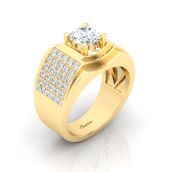 Nhẫn Nam Đính Kim Cương Men Ring 15