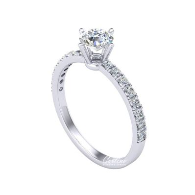 Nhẫn Đính Hôn Platinum 7