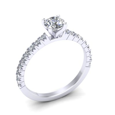 Nhẫn Đính Hôn Platinum 8