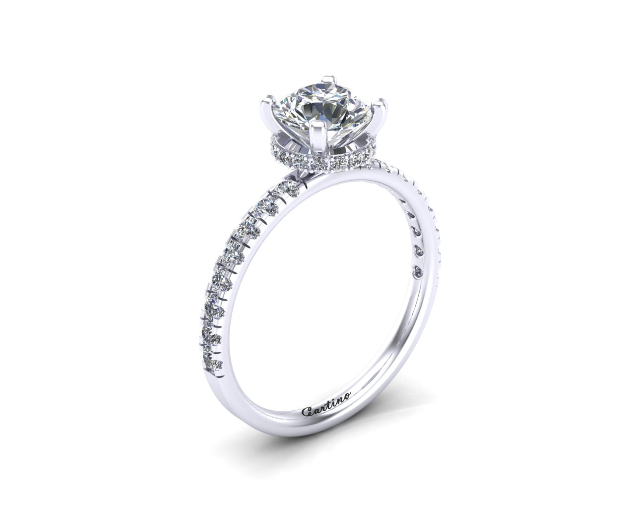 Nhẫn Đính Hôn Platinum 9
