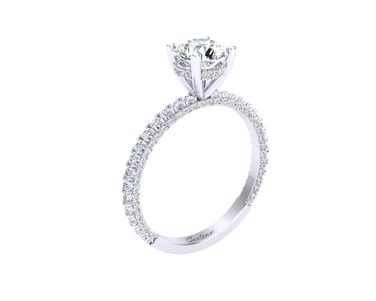 Nhẫn Đính Hôn Platinum 10