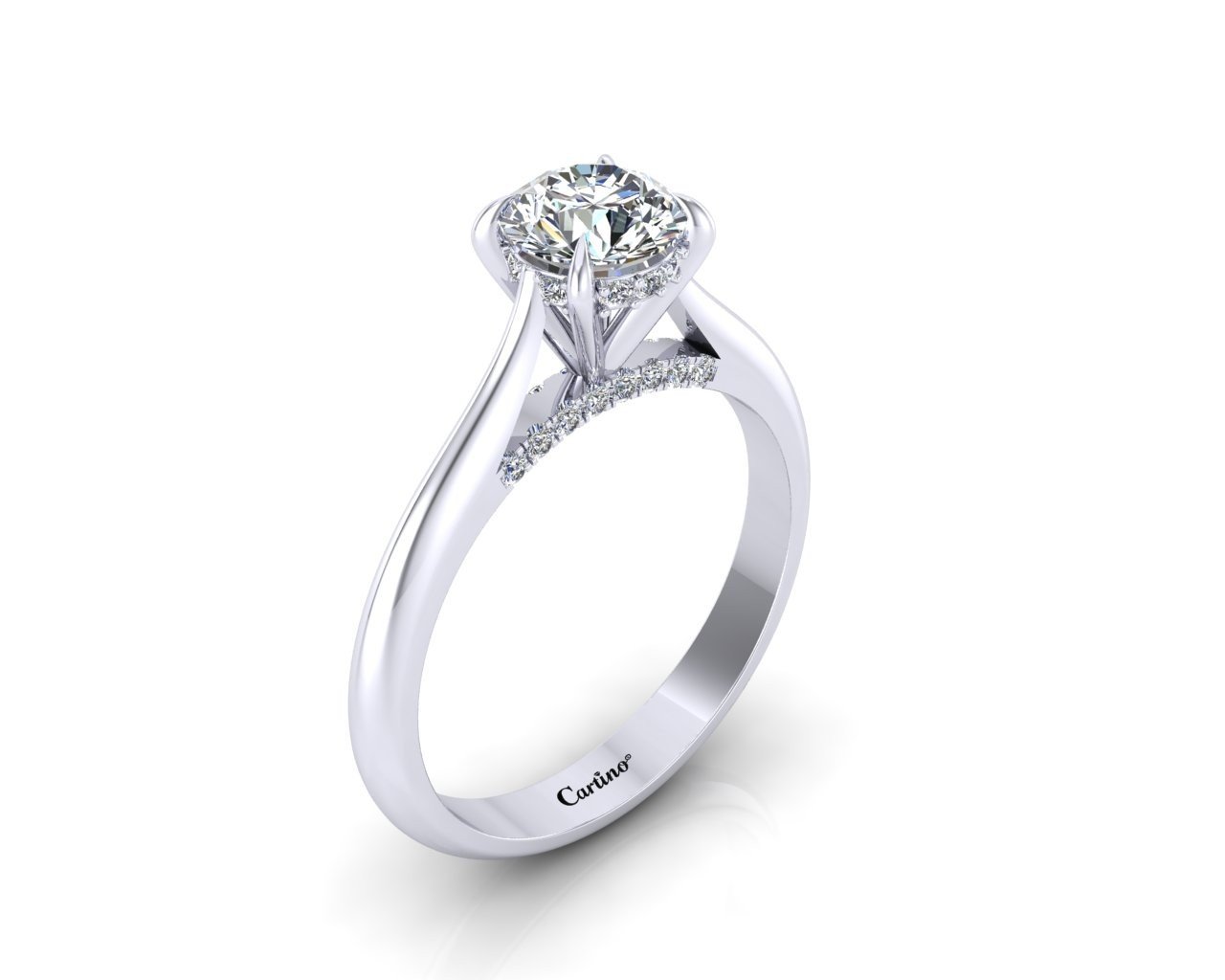 Nhẫn Đính Hôn Platinum 16