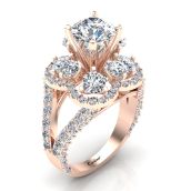 Nhẫn Nữ Đính Kim Cương Moissanite