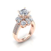 Nhẫn Nữ Đính Kim Cương Moissanite