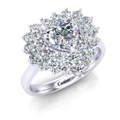 Nhẫn Nữ Đính Kim Cương Moissanite