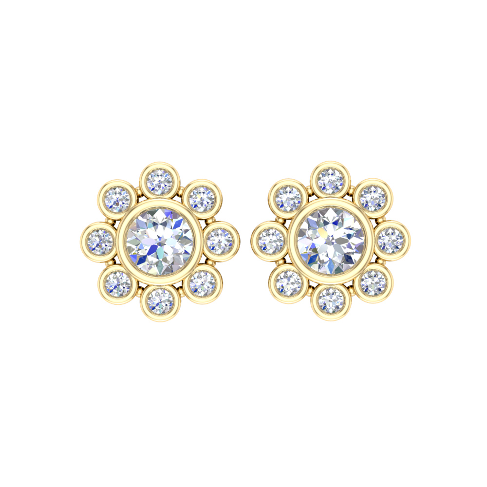 Bông Tai Kim Cương Đẹp EARRING 02