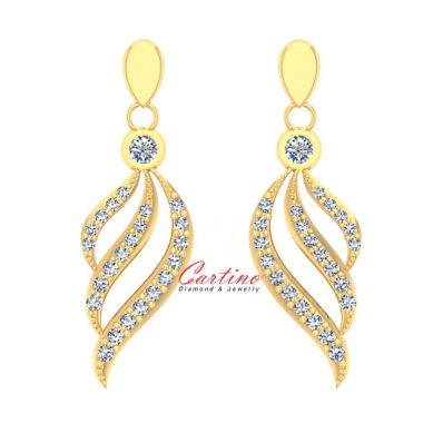 Bông Tai Kim Cương Đẹp EARRING 12