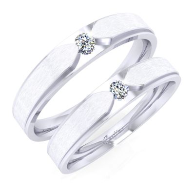 Nhẫn Cưới Platinum SHARP RING 1