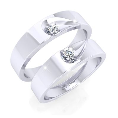 Nhẫn Cưới Platinum COUPLE HEART