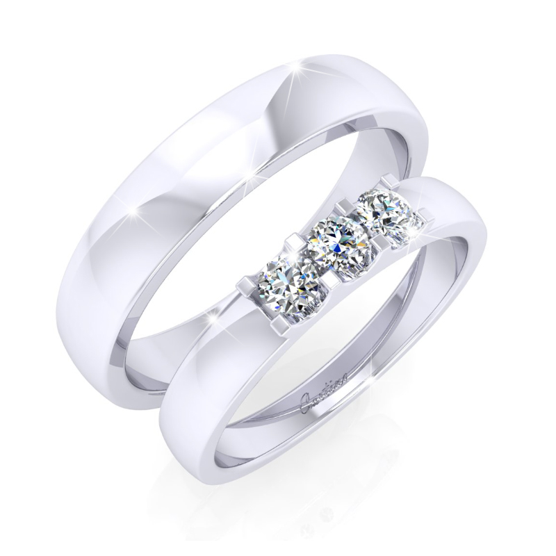 Nhẫn Cưới Platinum JUST MARRIED 1