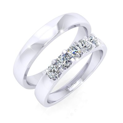 Nhẫn Cưới Platinum JUST MARRIED 2