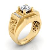 Nhẫn Nam Đá CZ Men Ring 50