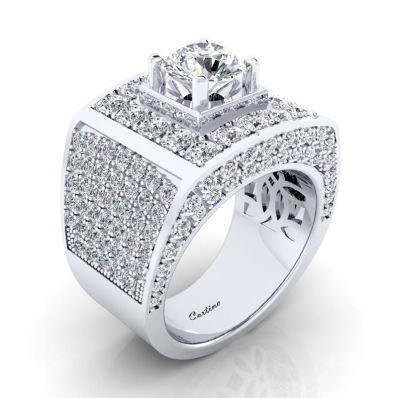 Nhẫn Nam Đá CZ Men Ring 40