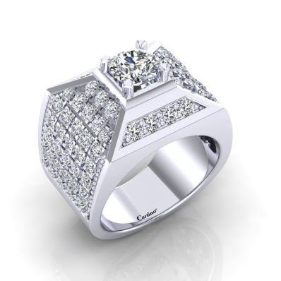 Nhẫn Nam Đính Đá CZ Men Ring 39