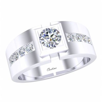 Nhẫn Nam Đính Đá CZ Men Ring 05